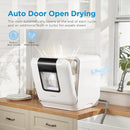 Midea MDC17P2DWW Countertop Dishwasher Portable with 6L(1.59G) Built-in Water Tank, 5+2 Programs, Auto Door Open, Dual Drying System, Energy-Saving and Odor Removal, for Apartments, Dorms& RVs, White by TinyTreasures Baby Boutique