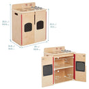 ECR4Kids Play Kitchen Stove, Wooden Playset, Natural by TinyTreasures Baby Boutique