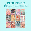 Princess Sticker Book Activity for Kids, World of Princesses by Cupkin, Toddler Airplane Travel Essentials, 500+ Stickers for Kids 12 Scenes + Coloring Book Pages, Girly Kid Gift, Crafts Ages 2-8 by TinyTreasures Baby Boutique