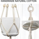 2 Pack Macrame Plant Hanger (49"&72"), Fits 4-8" Pots, 2 Tier+3 Tier Indoor Outdoor Hanging Planter Basket Flower Pot Holder, Boho Home Decor, Ivory (POTS NOT Included) by GreenHaven Gardens
