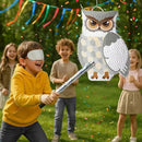 WERNNSAI Night Owl Piñata - Owl Wicked Pinata Hanging Woodland Forest Party Decorations for Kids Birthday Animal Shower Party Game Favor, with Blindfold and Bat by TinyTreasures Baby Boutique