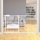 HOOEN Extra Wide Baby Gate for Stairs Doorways Hallways Tension Baby Gate Walk Through Child Gates for Kids or Pets Indoor Safety Gates 57.5-62 Inch by TinyTreasures Baby Boutique