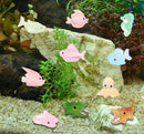 Luminous Mini Resin Ocean Animals 50Pcs Tiny Animals Tiny Turtle Octopus Seahorse Crocodile Dolphin Shark Frog Glow in The Dark for Garden Miniatures Accessories Landscape Aquarium Potted Decoration by GreenHaven Gardens