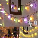 Minetom 33 Feet 100 Led Mini Globe String Lights, USB Fairy String Lights Plug in, 8 Modes with Remote, Decor for Indoor Outdoor Party Wedding Christmas Tree Garden, Warm and Multi by CozyNest Decor