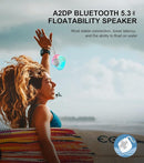 comiso Shower Bluetooth Speaker, Waterproof Bluetooth Speakers IPX7, Floating Portable Wireless Speaker with LED Light, Loud HD Sound and Bass for Travel Beach Shower, Ideal Gifts for Men and Women by TinyTreasures Baby Boutique
