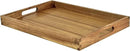 Acacia Wood Serving Tray with Handles - 17-Inch Decorative Wooden Tray - Perfect for Breakfast, Lunch, Dinner, Appetizers, Patio, Ottoman, Coffee Table - Durable Living Room and Couch Tray by CozyNest Decor