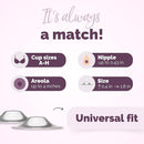 Original Silver Nursing Cups - Made in Germany with 999 Silver - Universal Fit - Protect and Soothe Sore Nipples - Silver Nipple Shields for Breastfeeding - FDA-Registered by TinyTreasures Baby Boutique