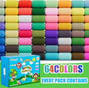 CiaraQ Modeling Clay Kit - 64 Colors Air Dry Clay with Sculpting Tools, Ideal for Crafting, DIY Projects. Easter/Halloween/Christmas Gifts. by TinyTreasures Baby Boutique