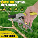 Yesker Pruning Shears Garden Shears 7.8" Professional Garden Scissors Sharp 65 Manganese Steel Blade Heavy Duty Clippers Hand Pruners for Cutting Fresh Flowers Branch Plant Trimming Gardening Tools by GreenHaven Gardens