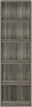 Furinno Luder Bookcase / Bookshelf / Storage Shelves, 5-Tier, French Oak by TinyTreasures Baby Boutique