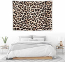 HZOHNAGO Leopard Print Tapestry Rustic Brown Leopard Wild Animal Printed Wall Tapestry Painting Wall Hanging for Bedroom Living Room Dorm 40" W x 30" H by CozyNest Decor