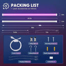 FREELICHT 1 Pack 4FT LED Grow Light, 40W (250W Equivalent), Red Blue (660nm+460nm) Full Spectrum Grow Light for Indoor Plants, Linkable Plug in Plant Growing Lamps for Hydroponic Seeding Veg Flower by GreenHaven Gardens