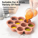 KeaBabies Silicone Food Freezer Trays with Lid, 2oz x 10 Pods Baby Food Storage Containers, Easy Puree Meal Prep, Breast Milk Silicone Freezer Molds, Dishwasher,Microwave Safe,BPA-Free(Roseate) by TinyTreasures Baby Boutique