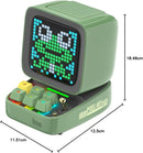 Divoom Ditoo Programmable Pixel Art LED-Bluetooth-Speaker Showing-Clock Emoji DIY Design for Home Wedding Party Decoration with Wireless App Control (Green) by TinyTreasures Baby Boutique