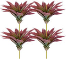 Veryhome Succulents Plants Artificial Aloe Plant, 12.5Inch Large Faux Succulents Unpotted, Premium Crafting DIY Greenery Decor for Indoor & Outdoor(4Pcs-Red) by GreenHaven Gardens