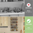 X-cosrack Spice Rack Wall Mount, 5 Tier Large Spice Rack Organizer for Efficient Storage, Height-Adjustable Hanging Spice Shelf for Kitchen and Pantry, Up to Storage 90 Jars(Patent No.:D909138S) by CozyNest Decor