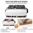 Toddler Booster Seat for Dining Table, Kids Booster Seat for Kitchen Chair with Backrest and Adjustable Straps, Non-Slip Portable PU Waterproof Travel Camping Eating Baby Booster Increasing Cushion by TinyTreasures Baby Boutique
