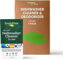 Natural Dishwasher Cleaner - Dish Washer Machine Descaler, Fights Grease & Limescale, Hard Water Stain Remover, Smell Eliminator for Clean Dishwashers - Lemon Fresh Scent, 4 oz (Pack of 1) by TinyTreasures Baby Boutique