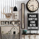 Please Don'T Do Coke In The Bathroom Sign Funny Room Decor For Men Cool Tapestry For College Dorm Metal Tin Signs Man Cave Decor Toilet Sign Black 12 X 8 Inch by GreenHaven Gardens