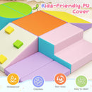 Lischwert Foam Climbing Blocks for Toddlers 1-3, 7pcs Soft Play Set with Crawling Exploration Toys, Indoor Outdoor Infant Safe Blocks for Baby Gym Toddler Playground by TinyTreasures Baby Boutique
