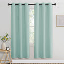 NICETOWN Aqua Blue Bedroom Curtains 72 inches Long, Grommet Blackout Thermal Insulated Window Treatment Room Darkening for Bedroom/Home Office, 2 Panels, W37 x L72 by TinyTreasures Baby Boutique