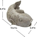 Fish Statues Gutter Downspout Extension Statues Garden Decoration,Resin Statue Outdoor Decor,Animal Downspout Diverter,Decorative Gutter Extension,3"×4" Downspout Extender Diverter Splash Block by GreenHaven Gardens
