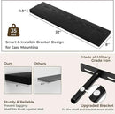 RICHFOCUS 31.5Inch Floating Shelves for Wall 2 Pack Shelves for Bedroom|Kitchen|Bathroom Wall Mounted Rustic Wood Floating Shelf with Invisible Brackets for Books|Storage|Decor, Black by CozyNest Decor