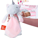 4-in-1 Sound Machine, Baby Lovey, Blanket - White Noise & Lullaby Plush Unicorn Calms & Reduces Wakeups, Helps Toddler Sleep Longer - Proven Sleep Aid -Musical BPA-Free, Machine Washable Newborn Gift by TinyTreasures Baby Boutique