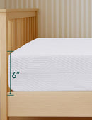 BABELIO Ergonomic Zoning Crib Mattress Dual-Sided Memory Foam Waterproof 6" Thick Toddler Mattress with Zipper Cover, Fits Standard Crib by TinyTreasures Baby Boutique