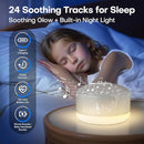 White Noise Sound Machine，buluoushen Sound Machine for Sleep with 24 Soothing Sounds,Sleep Sounds for Adults Baby Kids,Travel Sound Machine for Sleep,Mini and Portable by TinyTreasures Baby Boutique