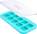Souper Cubes 2 Tbsp. Silicone Freezer Molds - Perfect for Storing Garlic, Herbs, Ginger, Pesto, Tomato Paste, Lemon Juice, Purees and More - Silicone Baby Food Freezer Tray - Aqua – 1-Pack by TinyTreasures Baby Boutique