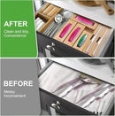 Individual Storage Bag Organizer for Kitchen Drawer, Bamboo with Foil and Plastic Wrap Organizer for Kitchen Organizers and Storage, for Gallon, Quart, Sandwich, Snack by CozyNest Decor