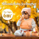 Silicone Baby Feeding Set 11 Pcs, Baby Led Weaning Supplies, Baby Feeding Supplies Set BPA Free, Baby Essentials for Newborn Gift Pink by TinyTreasures Baby Boutique