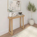 Plank+Beam Solid Wood Console Table, 36 Inch, Sofa Table, Narrow Entryway Table for Hallway, Behind The Couch, Living Room, Foyer, Easy Assembly, Blonde by CozyNest Decor