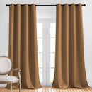 NICETOWN Blackout Curtains 108 inches Length - Grommet Thermal Insulated Window Treatments Solid Panels for Living Room/Bedroom, Gold Brown, W52 x L108, 2 Panels by TinyTreasures Baby Boutique