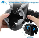 Accmor Stroller Cup Holder with Phone Holder, Bike Cup Holder, Universal Cup Holder for Uppababy Nuna Doona Strollers, 2-in-1 Cup Phone Holder for Stroller, Bike, Wheelchair, Walker, Scooter by TinyTreasures Baby Boutique