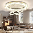 Flashing God Extra Large Chandelier Dia 55" Gold Chandeliers Flush Mount Chandelier for Living Room Bedroom Dining Room Hallway Dimmable 3 Rings Chandeliers by CozyNest Decor