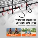 VEVOR Bike Storage Rack, 4 Bike Racks, Wall Mount Bike Storage Hanger with 2 Shelves, Home and Garage Organizer, Customizable for Various Bike Sizes, Adjustable Holder, Holds Up to 500 lbs, 63-inch by GreenHaven Gardens