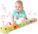 LIGHTDESIRE Baby Toys Musical Caterpillar,Infant Toys Stuffed Animal Toys with Ruler Design and Ring Bell,Baby Teething Toys for Tummy Time Newborn Boys Girls 0 3 6 12 Months(Yellow) by TinyTreasures Baby Boutique
