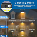 Solar Motion Sensor Outdoor Lights [138 LED/10 Packs] Solar Security Lights Outdoor with 3 Lighting Modes Solar Powered Lights Waterproof for Outside Wall Garden Fence Backyard Deck（Warm White by GreenHaven Gardens