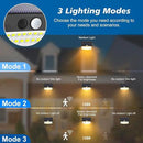 Peasur [138 LED/6 Packs] Solar Outdoor Motion Sensor Lights with 3 Lighting Modes Wireless Wall Waterproof Security Powered for Garden Fence Yard Deck Garage, Warm White by GreenHaven Gardens