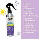 YAYA ORGANICS Baby Bug Ban – Natural, Proven Effective Mosquito Repellent for Babies, Kids and Sensitive Skin (8 Ounce Spray) by TinyTreasures Baby Boutique