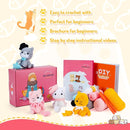 Crochet Kit for Beginners - Cat Crochet Kit with Step-by-Step Video Tutorials, Learn to Crochet Kits for Adults and Kids, 4 PCS Crochet Animals Cat with Hat, Toy, Fish Crocheting Set by TinyTreasures Baby Boutique
