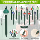 LiYiQ 72 Pcs Football Party Favors Football Team Gifts Football Goodie Bags Stuffers Football Ballpoint Pens Bookmark Card and Silicone Bracelet by TinyTreasures Baby Boutique