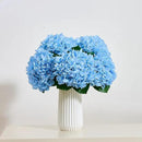 8Pcs Blue Fake Flowers Silk Hydrangea Artificial Flowers Bouquets Faux Hydrangea Stems for Home Table Centerpieces Wedding Party Decoration by CozyNest Decor