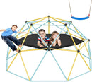 VEVOR Climbing Dome, 10FT Geometric Dome Climber with Hammock and Swing, Jungle Gym Supports 750LBS and Easy Assembly for Kids 3 to 10 Years Old, with Climbing Grip, Outdoor Backyard Play Equipment by TinyTreasures Baby Boutique