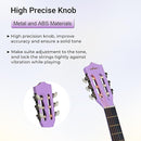 ADM Beginner Acoustic Classical Guitar 38 Inch Nylon Strings Wooden Guitar Bundle Kit for Kid Boy Girl Student Youth Guitarra Online Lessons with Gig Bag, Strap, Tuner, Strings, Purple by TinyTreasures Baby Boutique