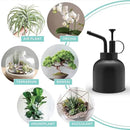 Plant Mister Spray Bottle Stainless Steel Watering Can for Indoor Plants Bonsai Sprayer Succulent Spritzer Houseplant Atomizer Terrarium Mister Modern Garden Tools 10oz/300ml Black by GreenHaven Gardens