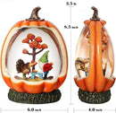 Fall Snow Globe Pumpkin Fall Decorations for Home Gnome Turkey Swirling Glitter Timer Thanksgiving Gift Autumn Harvest Fall Decor by CozyNest Decor