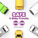 Tub Works® Vehicles™ Bath Cars Mold Free Bath Toys, 6 Pack | Sealed, No Hole Bath Toys Design Keeps Moisture Out | Soft, Squeezable & Float on Water | Fun Baby & Toddler Bath Toys | City Car Bath Toys by TinyTreasures Baby Boutique